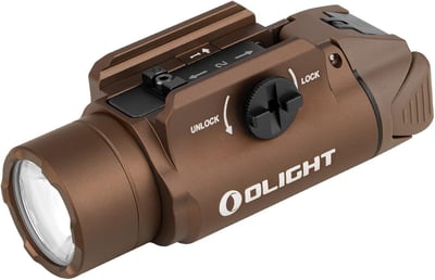 OLIGHT PL-3S Valkyrie 1000 Lumens Compact Weaponlight Rail-Mounted Tactical Light LED with Rail Locating Keys for 1913 Picatinny, GL Style (Desert Tan) - $50.39 + FREE Shipping