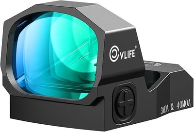 CVLIFE WolfCovert X S02 Multiple Reticle Green Dot 3 MOA Dot & 40 MOA Circle Motion Awake for RMR, 28mm Lens with Adapter Plate for MOS & Picatinny - $89.59 w/code "MM3YMBYI" + FREE Shipping