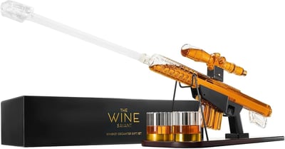 The Wine Savant Extra Large 27" Sniper Decanter 22oz & 5oz Glasses - $99.95 + FREE Shipping
