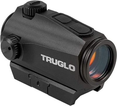 TRUGLO Ignite Mini 22mm 2-MOA Waterproof Fogproof Shock Resistant Adjustable Aluminum Dot Sight, Rubber Lens Cover, Battery, High & Low Mounts Included - $69 + FREE Shipping