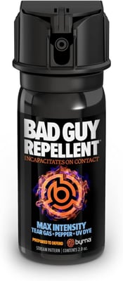 Byrna BGR MAX Pepper Spray + Tear Gas Maximum Stopping Power Attacker Tracker UV Marking DYE Technology Military Strength Self-Defense Stream Spray (2 OZ) - $15.99 + FREE Shipping