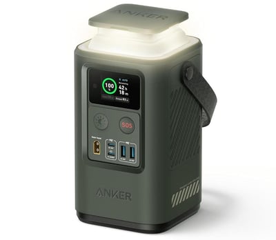 Anker Power Bank Power Station 60,000mAh, Portable Outdoor Generator 87W with Smart Digital Display, Retractable Auto Lighting and SOS Mode, Home Backup (PowerCore Reserve 192Wh) for Travel, Camping - $79.98 + FREE Shipping