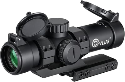 30% off CVLIFE Compact Rifle Scope with Illuminated Reticle, Zero Reset, Fixed Magnification Hunting Riflescope with 30mm Offset Scope Mount w/code TCA673R7 + FREE Shipping