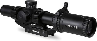TruGlo Omnia Tactical Hunting Shooting Durable Fogproof Shock Resistant 30mm One-Piece Aluminum Tube Illuminated All Purpose Tactical Reticle Riflescope Flip-Up Lens Cap Included 8 1-8X24 30MM - $162.62 + FREE Shipping