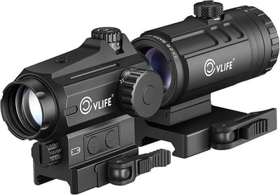 30% off CVLIFE EagleTalon Multi Reticle Auto-Brightness Red Dot and 3X Magnifier Combo,2.95in Eye Relief,25MM Large Lens Motion Awake Red Dot Sight and Compact Magnifier with Quick Detach Mount w/code JTVGL2VJ - $125.99 + FREE Shipping