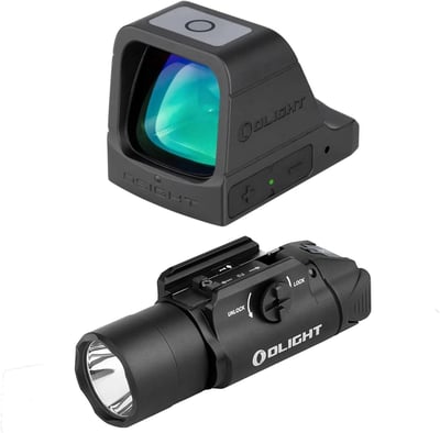 OLIGHT Osight 3 MOA Rechargeable Dot Open Reflex Sight with Charging Cover Bundles OLIGHT PL Turbo 800-Lumen 515 Meters Long-Range Tactical Flashlight - $198.98 + FREE Shipping