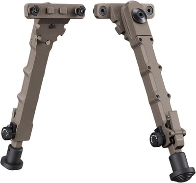 50% off MidTen 7.5"-9" Rifle Bipod Compatible with M-Rail Attach Directly Adjustable Shooting Rest Lightweight Aluminum Bipods for Rifles for Hunting and Shooting Flat Dark Earth G4GPXGH6 w/code G4GPXGH6 + FREE Shipping