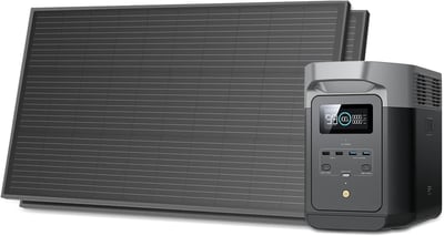 EF ECOFLOW Solar Generators, DELTA 2 Portable Power Station with 2PCS 100W 12V Solar Panels, 1024Wh LFP Battery, Fast Charging, Power Station for Home Backup, Camping&RVs - $568.99 + FREE Shipping