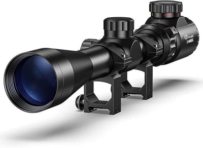 20% off CVLIFE 3-9x40 Rifle Scope, Red & Green Illuminated Optical Riflescope, Mil-dot Reticle Scope for Hunting with Mounts w/code SCOPE213 + FREE Shipping