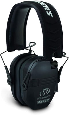 Walker's Razor Slim Folding Electronic Ear Protection with Sound Activated 23dB Noise Reduction and Sound Amplification, Black - $37 (Free S/H over $25)