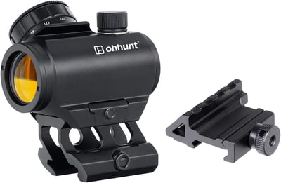 ohhunt RD006 Circle Reticle Red Dot Sight 1x22mm 3 MOA and 50MOA Circle Optics Scope with Co-Witness and 0.83'' Riser Mount - $19.99 after code "30JNVQ3X" + FREE Shipping
