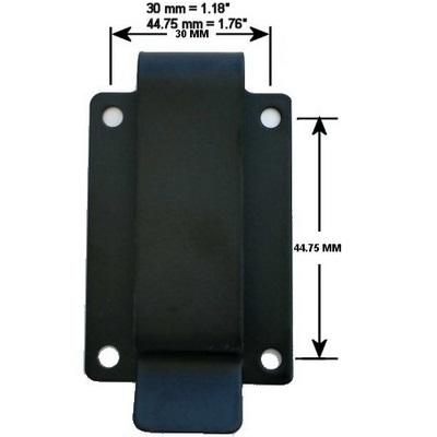 Springfield Leather Company Black Wideback Belt Clip, w/ Rivets - $3.95 + Free Shipping (Free S/H over $25)