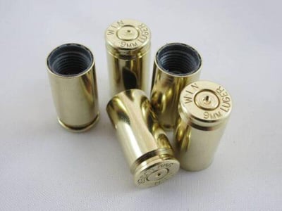 9mm Luger Brass Case Valve Stem Caps - $10