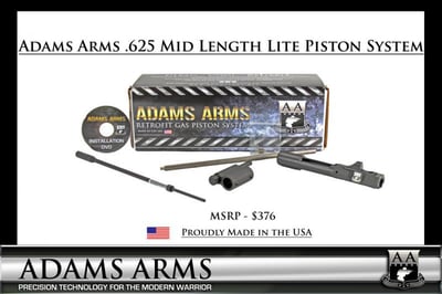 Adams Arms .625 Mid Length Lite Piston Kits - $275.99