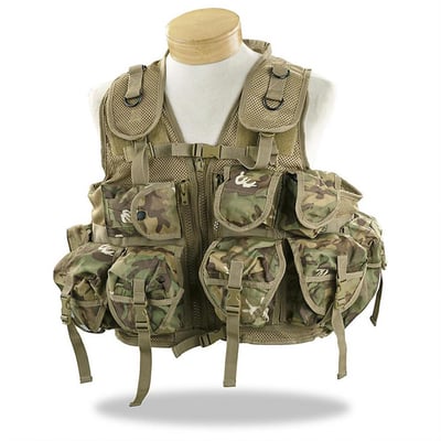 Mil-Tec 9-pocket Vest, Arid Camo - $44.99 (Buyer’s Club price shown - all club orders over $49 ship FREE)