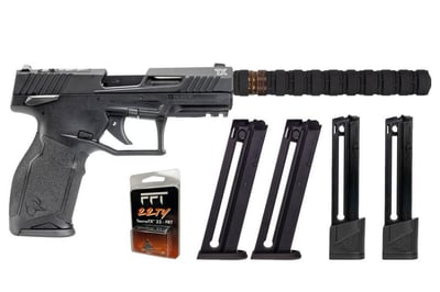 Taurus TX22 Gen 2 T.O.R.O. 22LR Optic Ready 5 Mag Bundle with Q ERECTOR Suppressor and Freedom Fingers FRT NFA Item - No Returns - $749.99 (Free S/H on Firearms)