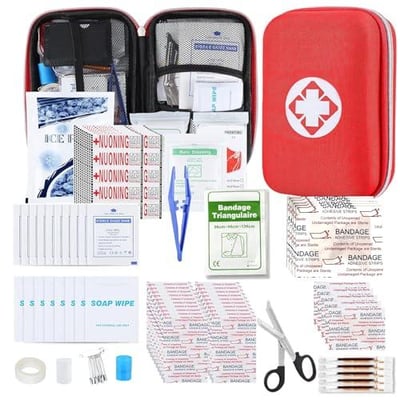 276PCS First Aid Kit Home Car Camping Hiking Emergency Supplies Small Compact Lovely Bag for School Outdoor, Basic Outdoor Essentials Survival Kit - $9.99 + FREE Shipping