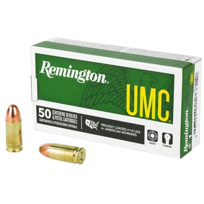 Remington 23728 UMC Full Metal Jacket FMJ 115 Grain 9mm Luger/Parabellum - 1000 Rd - $199.99 