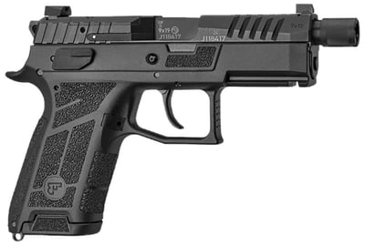 CZ P-09 C Nocturne SR 4.5" Threaded 9mm 17rd Pistol, Black - $499.99 