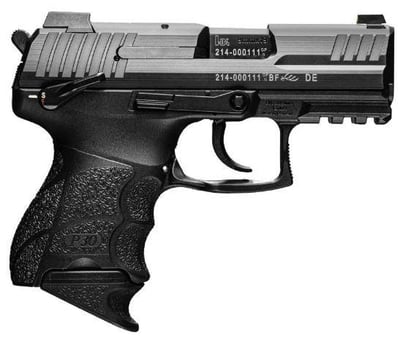 HK P30SK Subcompact 9mm Luger 12+1/15+1 3.27" Black w/Picatinny Rail, Interchangeable Backstrap Grips - $648.34 
