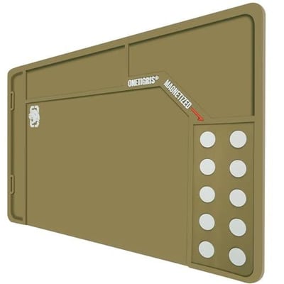 OneTigris Gun Cleaning Mat Rifle Pistol Gun Mat with Magnetic Dots, Non-Slip Oil Resistant Brown - $19.99 + FREE Shipping
