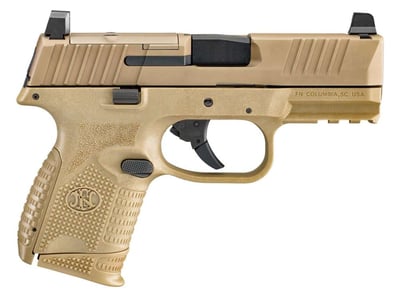 FN 66100575 509C 9mm Luger 3.70" 10+1 Flat Dark Earth Interchangeable Backstrap Grip - $611.33 (add to cart to get this price)