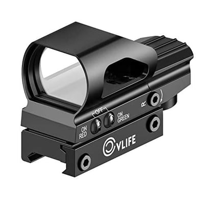 CVLIFE Red & Green Dot Sight 4 Reticles Reflex Sight ON & Off Switch - $29.89 w/code "QZFRP5WF" (Free S/H over $25)