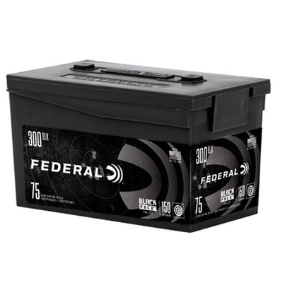 Federal Black Pack Ammo, .300 Blackout 75 rounds - $72.74 (Free S/H over $99)
