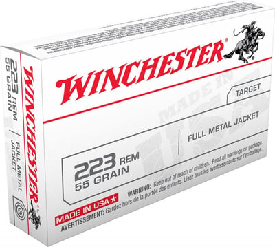 Winchester Ammo USA223R1KY USA 223 Rem 55 gr Full Metal Jacket (FMJ) 20 Bx - $10.36