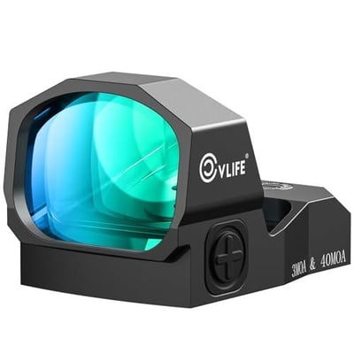 30% off CVLIFE WolfCovert X S02 Full-Sized Multiple Reticle Green Dot, 3 MOA Dot & 40 MOA Circle Optic, Motion Awake Green Dot for RMR, 28mm Large Len, with Adapter Plate for MOS & 21mm Picatinny. w/code PXGXCKHE - $97.99 + FREE Shipping