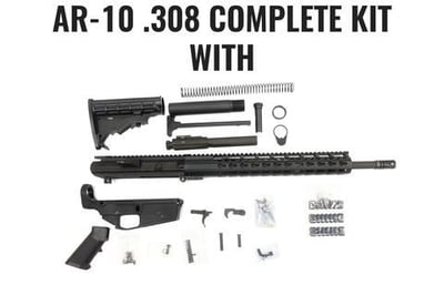 AR-10 .308 Rifle Kit, 18" 308 barrel Thunderguns – AR15 Parts, 80% Lowers, AR15 Stripped Uppers, Barrels - $629.99