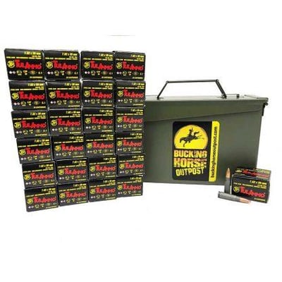 TulaAMMOCAN Tula 7.62x39mm 122 grain full metal jacket, steel case; 500rds (25 boxes + .30cal ammo can) - $175