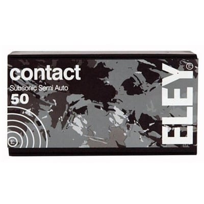 Eley Contact Sub-Sonic .22 LR 42 Grain RN 50 Rounds - $7.09
