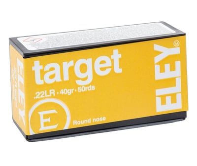 Eley Target .22 LR 40 Grain RN 50 Rounds - $6.79