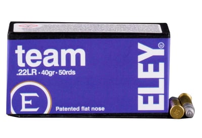 Eley 22 LR Team 40gr. LFN 50 Rounds - $13.49 