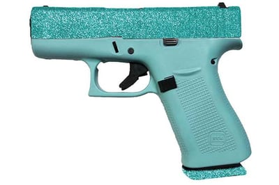 Glock 43X 9mm Pistol with MaliBlue Glitter Finish - $450 