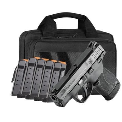 S&W M&P9 Shield Plus 9mm TS – 6 Mags 3.1″ 13 Rd Black - Bundle - $353.68 with code NOFEES
