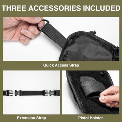NOOLA Tactical Fanny Pack with Quick-Access Pull Black - $14.99 w/code "KFXV5MBG" + FREE Shipping