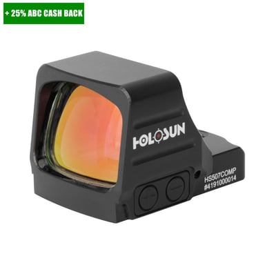 HOLOSUN HS507COMP 1x 30mm Red Dot - 2 MOA Dot & 8/20/32 MOA Circle - $369.99 