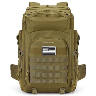 Maelstrom Tactical Backpack for Men, Water Resistant 40L Military Backpack, for Hiking, Camping, Gym with Molle System (Khaki, Camo, Green, Black) - $33.92 + FREE Shipping