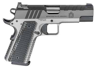 Springfield 1911 Emissary 9mm 4.25" Barrel 9 Rounds Black/Stainless - $717.49 