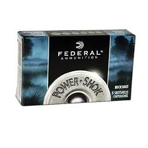 Federal Power Shok 12Ga 2-3/4" #000 Buck 8 Pellets 1325 fps 5 Rds  - $7.59 (Buyer’s Club price shown - all club orders over $49 ship FREE)