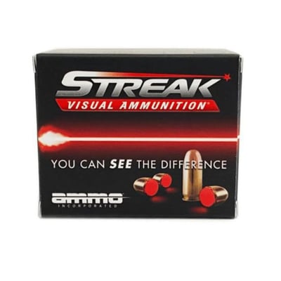 Ammo Inc. Streak Red 9mm 115 Grain FMJ 200 Rounds - $94.99