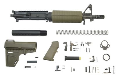 PSA 10.5" 5.56 NATO 1/7" Phosphate Classic Shockwave Pistol Kit, Olive Drab Green - 5165448972 - $299.99