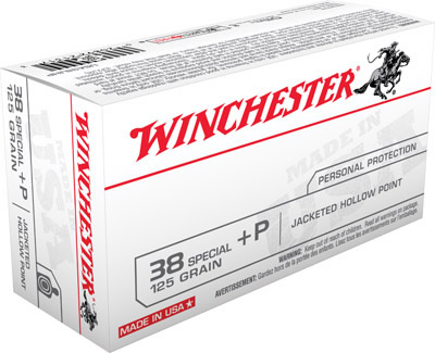 Winchester USA .38 Special +P 125-Gr. JHP 50 Rnds - $26.99 (Free Shipping over $50)
