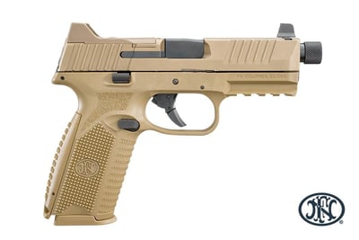 FN 545 Tactical 45 ACP 4.71" 18rd Optic Ready Pistol w/ Suppressor Height Night Sights - FDE - $906.99 (Free S/H on Firearms)