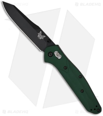 Benchmade 940 Osborne AXIS Lock Knife Green (3.4" Black) 940BK - $199.75 (Free S/H over $99)