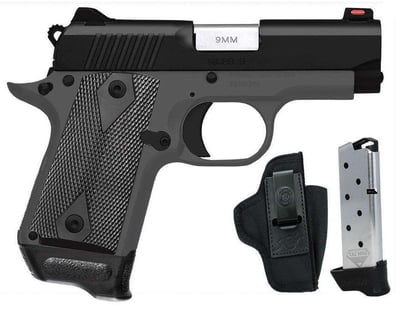 Kimber Micro 9 RTC 9mm 7+1 3.15" Ramped Barrel Black KimPro II Flared/Lowered Ejection Port Stainless Steel Slide Shadow Ghost Grip - $538.92 (Free S/H on Firearms)