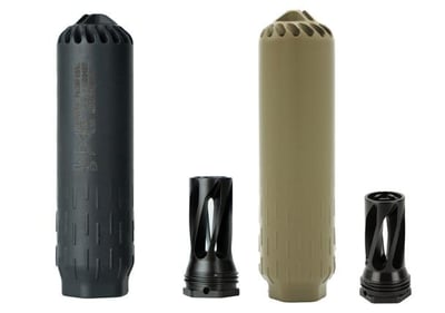 Huxwrx Flow 556k Suppressor + Flash Hider 5.56/17hmr/5.7 (Black) - $836.10 with Code suppressor10 (Free S/H)