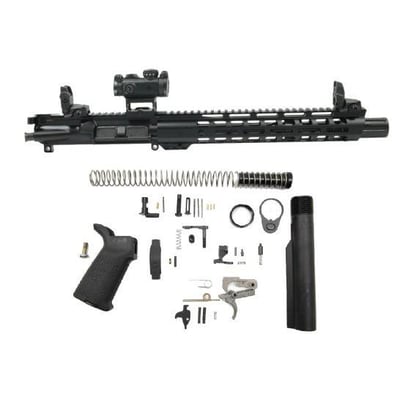 PSA 10.5" Carbine-Length 5.56 NATO 1/7 Phosphate 12" Slant M-Lok MOE EPT Pistol Kit with MBUS Sight Set & Romeo MSR - $499.99